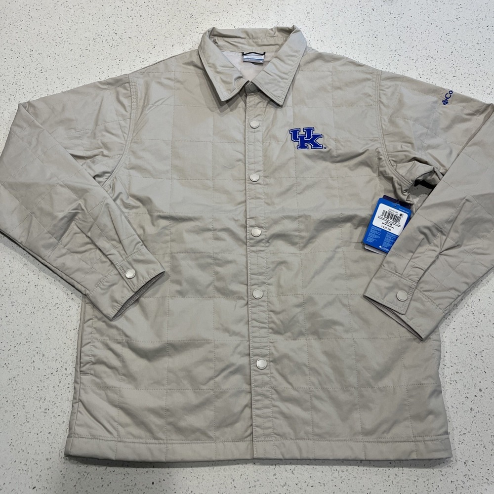 Columbia Kentucky Wildcats Campus Roam Quilted Shirt Jacket Men's Size M NWT